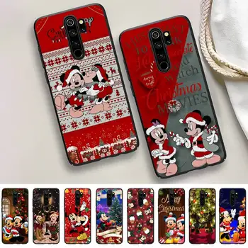 Disney Crăciun Fericit Mickey Minnie Telefon Caz Pentru Redmi 9 5 S2 K30pro Silicon Fundas pentru Redmi 8 7 7A nota 5 5A Imagine 2