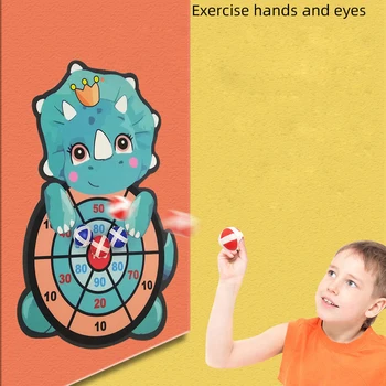 Montessori Jucărie Joc De Darts Țintă Sport Joc Jucarii Pentru Copii De La 4 La 6 Ani În Aer Liber Copilul Interior Fete Minge Lipicios Băieți Cadou Imagine 2