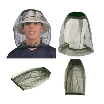 Anti Tantari Bug Albine Plasă Insecte Cap Pălărie Fata Proteja Net Acoperi Cheltuielile De Călătorie Camping Protector De Camping Echipament De Supraviețuire În Aer Liber Imagine 2