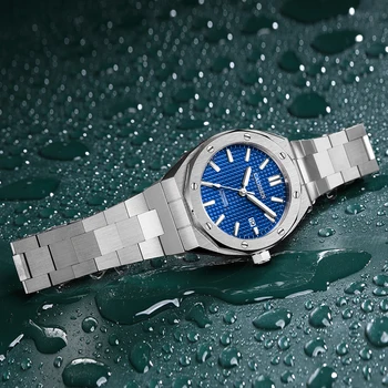 2021 Noi CADISEN STEJAR Bărbați Ceasuri de Afaceri Mechancia ceas de mână de Brand de Top de Lux Automatic ceas pentru bărbați din Oțel Scafandru Ceas de om Imagine 2