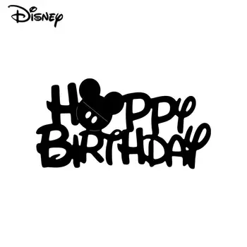 Happy Birthday cu Litere de Metal de Tăiere Moare Disney Bombă Mickey Mouse Șabloane pentru Diy Scrapbooking Constantin Relief Ambarcațiuni Șablon Imagine 2