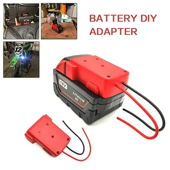 12AWG DIY Baterie Adaptor de Alimentare Baterie Convertor Pentru Milwaukee M18 Li-Ion Pentru DIY 2-sârmă de Evacuare Imagine 2