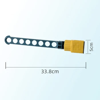 Multi Color Rotativ Butonul Elastic 8-Gaura Cuier De Haine, Mobile Agățat În Aer Liber Fereastra De Uscare Rod Imagine 2