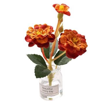 1:12 Păpuși Mini Sticla Vaza de Plante a Crescut Laurel Ghivece de Flori pentru Papusi Casa Home Garden Decor Jucărie 85*50mm 2022 Cadou Imagine 2