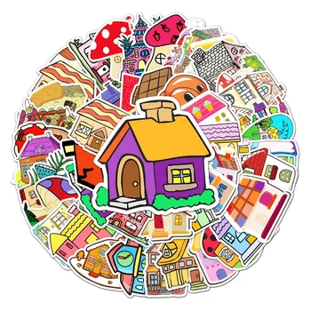 10/30/50PCS Casa de Copii de Desene animate Graffiti Impermeabil Autocolante Creative Tendință de Personalitate Decalcomanii Frigider WaterCupWholesale Imagine 2