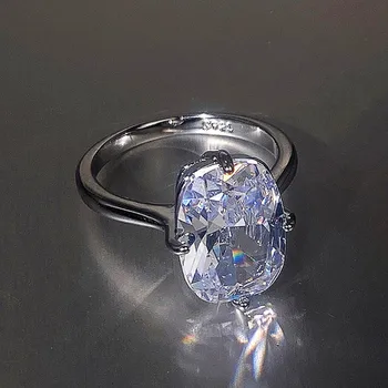 Huitan de Moda de Lux Cristal Cubic Zirconia Inele de Nunta pentru Femei de Culoare de Argint Logodna Trupa Deget inelul 2022 Hot de Bijuterii Imagine 2