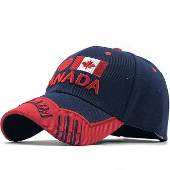Gorras Brand Canada Flag Bărbați pescuit Șapcă de Baseball Din Canada Hat Mens Snapback Os Reglabil Wonmen Șapcă de Baseball Snapback Hat Imagine 2