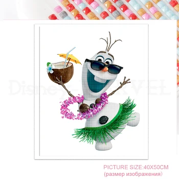 Olaf Diamant Pictura Congelate Diamant Broderie Disney Desene animate cu cruciulițe Kituri de Diamant Pictura Accesorii pentru Decor Acasă Imagine 2