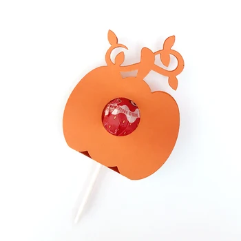 Halloween Dovleac Lollipop Suport De Metal De Tăiere Moare Relief Pentru Card De Meșteșuguri Diy Scrapbooking Mor Cutter Nou Imagine 2