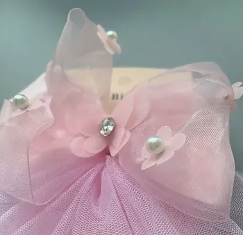 Pentru copii frizură nunta de flori fata princess top clip arc Imagine 2
