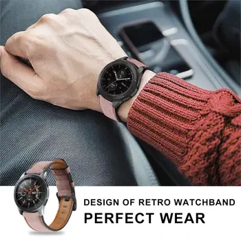 22mm correa curea din piele pentru samsung Galaxy watch 3 45/46mm Amazfit GTR 47mm/de Viteze S3 frontieră Pentru Huawei watch gt 2/2e 20 de benzi Imagine 2