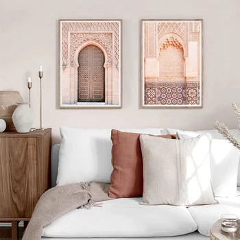 Marocan Arc Usa Veche Clădire Islamică Imagine 5D DIY Diamant Pictura Burghiu Plin de Mozaic Imagine cruciulițe Decor Acasă Cadou Imagine 2
