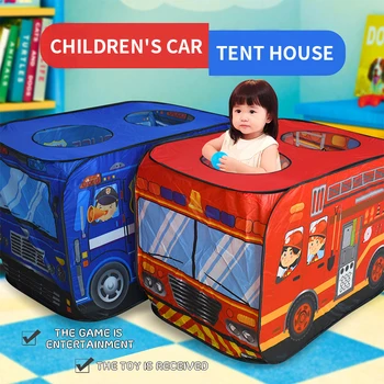 Nouă Copii De Autobuz Închiriere Cort Cort Joc Jucarii Pentru Copii Pliabil Pop-Up Ocean Ball Pool Garden House Joc În Aer Liber Țarc Tunel Casă De Joacă Imagine 2