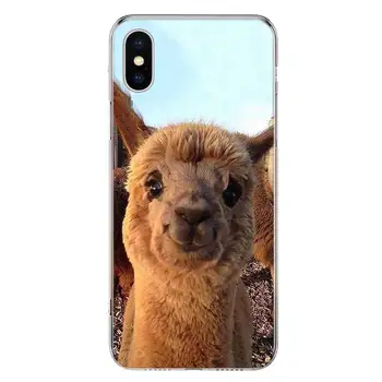 Lama Lama Alpaca Acoperi Telefon Caz Pentru Apple iPhone 11 12 13 14 XR Pro 7 X XS Max 6 6S 8 Plus + Mini 5 SE Imprima husă Moale Imagine 2
