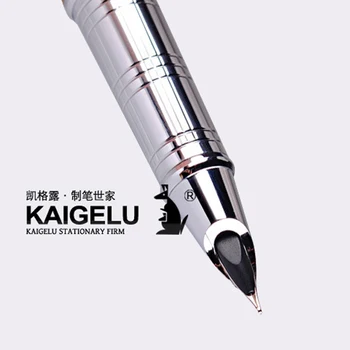 MMS KAIGELU 369 Fantana Iridium Semn Pen Stil Clasic Silver Clip Extra Fine Peniță de Scris Afaceri de Moda Cadou Pentru Student Imagine 2