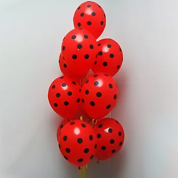 20buc 12inch Roșu Albastru cu Buline Baloane Latex Petrecere de Aniversare pentru Copii Ladybug Heliu Balon cu Aer Nunta Copil de Dus Decor Consumabile Imagine 2