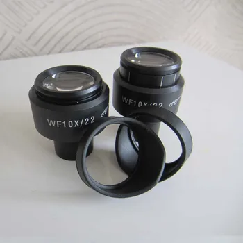 2 buc WF10X/22 MM Reglabil Optică de Înaltă Eyepoint Biologice Microscop Ocular Obiectiv cu Cauciuc Ochi Paznici Cupe Imagine 2