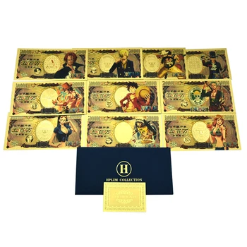 10buc 5000000 de Yeni Card O Bucată de Folie de Aur a Bancnotelor Amintire din Copilărie Cadou de Colecție Distractiv de Petrecere Bilet de Decor Acasă Imagine 2