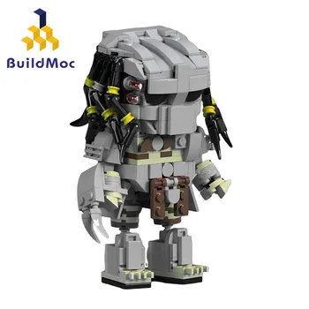 BuildMoc Pentru Extratereștrilor Prădători Monstru Brickheadz Blocuri Kit De Groază Vânător De Animale Idee Cărămizi Jucării Pentru Copii Copil Cadou Imagine 2