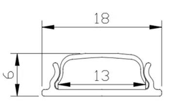 1m/buc Flexibil Flexibil CONDUS de Aluminiu Curbate de Extrudare Profil Flexibil LED Benzi flexibile led-uri de profil Imagine 2