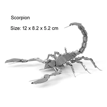 Insecte 3D Metal Puzzle Libelula Călugăriță Scorpion Tarantula model KITURI Asambla Puzzle Cadou Jucarii Pentru Copii Imagine 2