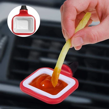 2 buc Portabil Universal Sos de Titularii Sta Baie Clip Masina Ketchup Rack Coș Imagine 2