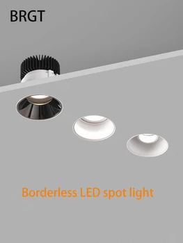 BRGT fără Margini LED Spot luminos Încastrat tip Downlight Înguste Luminile din Tavan se Concentreze 220V Lampă Pentru Camera de zi Bucatarie Iluminat Interior Imagine 2
