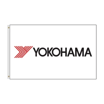 3x5 Ft TOKOHAMAS logo Steag de Poliester Imprimate Masina de Curse Banner Pentru Decor Imagine 2