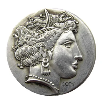 G(74)Grec Antic Placat Cu Argint Copia Monede Imagine 2
