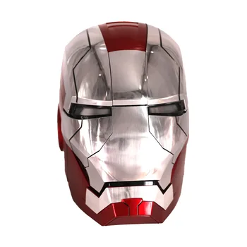 Iron Man Mk5 Electric Casca De 1:1 Portabil De Control Vocal Ochii Cu Lumina Modelul Jucării Pentru Adulți Electric De Acțiune Figura Jucarii Imagine 2
