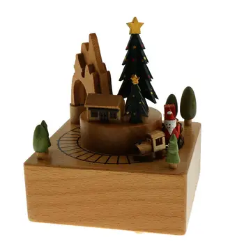 Muzicala Music Box Pomul De Crăciun Jucării De Colecție Cadou Imagine 2