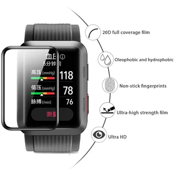 2 buc Ultra-subțire Protector Fim Pentru Huawei Watch D Încheietura mâinii ECG Tensiunii Arteriale Recorder Protector Pentru Huawei Inteligent WatchD (Nu de Sticla) Imagine 2