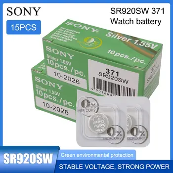 15buc Pentru Sony Original 371 SR920SW 920 LR920 CA6 LR920 LR69 171 1.55 V Singur bob de ambalare Oxid de Argint Baterie de Ceas Imagine 2