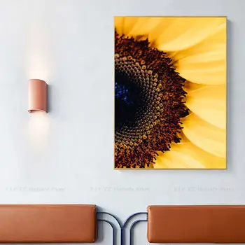 Floarea-soarelui DIY Lipicios Poster Documentație Printuri Postere de Arta Cameră Decor de Perete Imagine 2