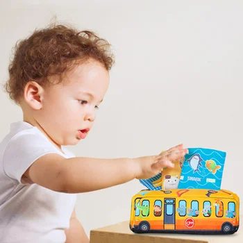 Baby Cutie de Tesut Montessori Jucarii Educative de Colorat Moale Senzoriale Jucărie Pentru Copilul Exercițiu Deget de Pompare Eșarfă de Mătase Cadouri 0-18M Imagine 2