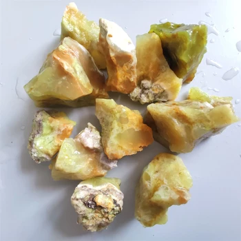 Natural Green opal Piatră Difuzor de Uleiuri Piatră Brută Piatră prețioasă roci Minerale-Specimen de Vindecare Reiki DIY Piatră brută Colecta Decor Imagine 2