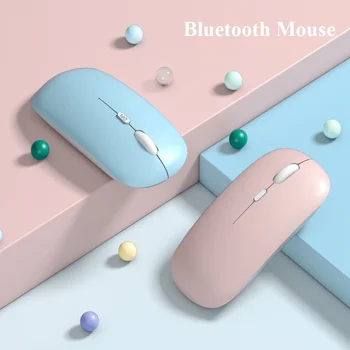 CHYI Nou fără Fir Bluetooth Mouse-ul Silent Ergonomic Mini-Jocuri Soareci Pentru Apple iPad, Windows, Android, IOS, PC Laptop Calculator de Birou Imagine 2