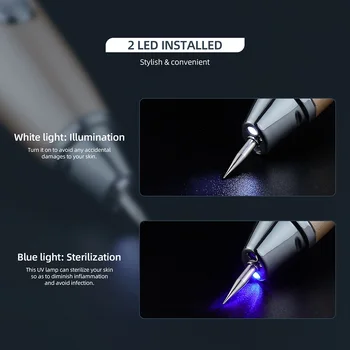 UV de Sterilizare cu Plasmă Pen LCD Piele Mol Tag Îndepărtarea Pistrui Neg Întuneric spoturi LED cu Lumina Laser cu Plasmă Pen Frumusete Apparauts Imagine 2
