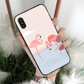 Tropical animal flamingo Telefon Caz pentru iPhone 13 11 12 pro XS MAX 8 7 6 6S Plus X 5S SE 2020 XR acoperi Imagine 2