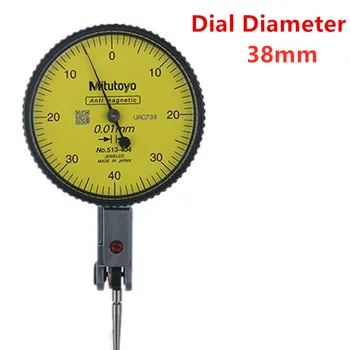 CNC Mitutoyo Instrument Micrometru 513-404 Maneta Analog comparator cu Cadran de Precizie 0.01 Intervalul 0-0.8 mm Diametru 38mm 32mm Măsurare Imagine 2