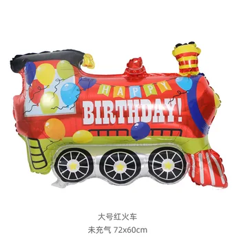 DIY masina de desene animate balon camion foc tren masina baloane de ambulanță minge pentru copii, cadouri de ziua de nastere decoratiuni de partid pentru copii Imagine 2