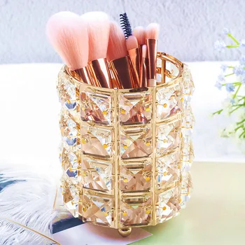 Femei De Moda Machiaj Perie Găleată Cosmetice Cutie De Depozitare Creion Vaza Pieptene Container Imagine 2