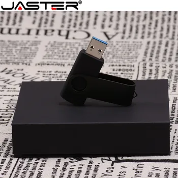 JASTER USB Flash Drive Gratuit LOGO-ul Personalizat Alb Negru Pivotante OTG Cu Cutie USB 2.0 8GB 16GB 32GB 64GB Memorie Stick Cadou de Afaceri Imagine 2