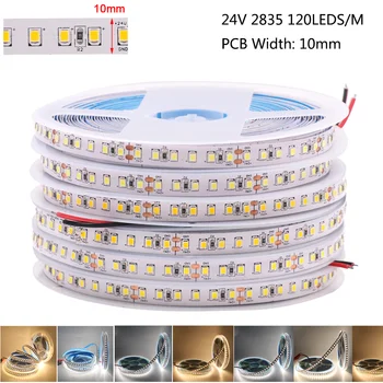 12V Banda LED SMD2835 5054 Impermeabil LED 5M Banda 600LEDs Flexibile, Benzi de Lumină Led Super-luminos Lampă cu LED-uri Alb/Cald Alb Imagine 2