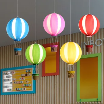 Nordic Creative de Colorat Balon cu Aer Cald Lumini Restaurant, Bar, Camera pentru Copii de Grădiniță loc de Joacă pentru Decor Candelabre Imagine 2