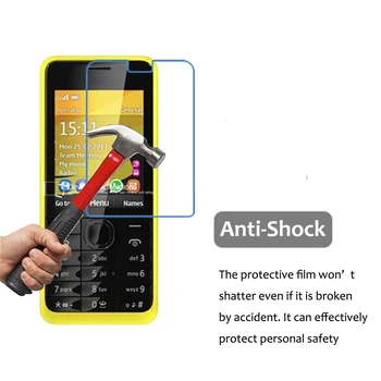 3Pcs Pentru Nokia HD Clar de Explozie-Dovada de COMPANIE de Film Pentru Nokia 301 Ecran Protector 5H Rezistent la zgarieturi Anti-Apa de Film Nu de Sticla Imagine 2