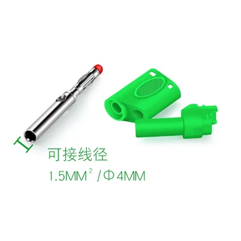 10buc/lot 4mm care pot fi Stivuite Sacou Siguranță Mufă Banană PL6-PL8 Sudare Tip Conector Rosu/Galben/Albastru/Verde/Negru Imagine 2
