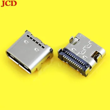 JCD Noul USB 3.1 Type-C, Jack De 24 Pin Recipient Unghi Drept Tip C PCB SMT Dublu Rând Fila de sex Feminin Soclu Suport Terminal LEA 3A Imagine 2