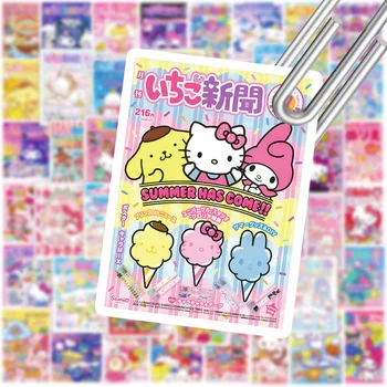 10/30/50pcs de Desene animate Drăguț Hello Kitty Melodia Mea Kuromi Autocolante pentru Copii Jucării Sanrio Decalcomanii Impermeabil Fete Kawaii Pachete de Autocolant Imagine 2