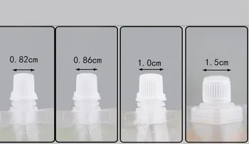 20ml Mini Clar de Plastic Transparent Spray de Buzunar Suc de Vin, Cafea cu Lapte Lichid Sac de Ambalare de Bauturi duză de Aspirație Sac de Depozitare Imagine 2